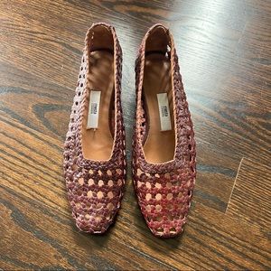 Miista woven pumps